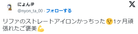 「リファストレートアイロンをご褒美で買った」という体験談